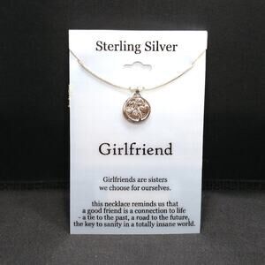 Footnotes Sterling Silver Girlfriend Necklace on Card 2008 Kohl’s Gift
